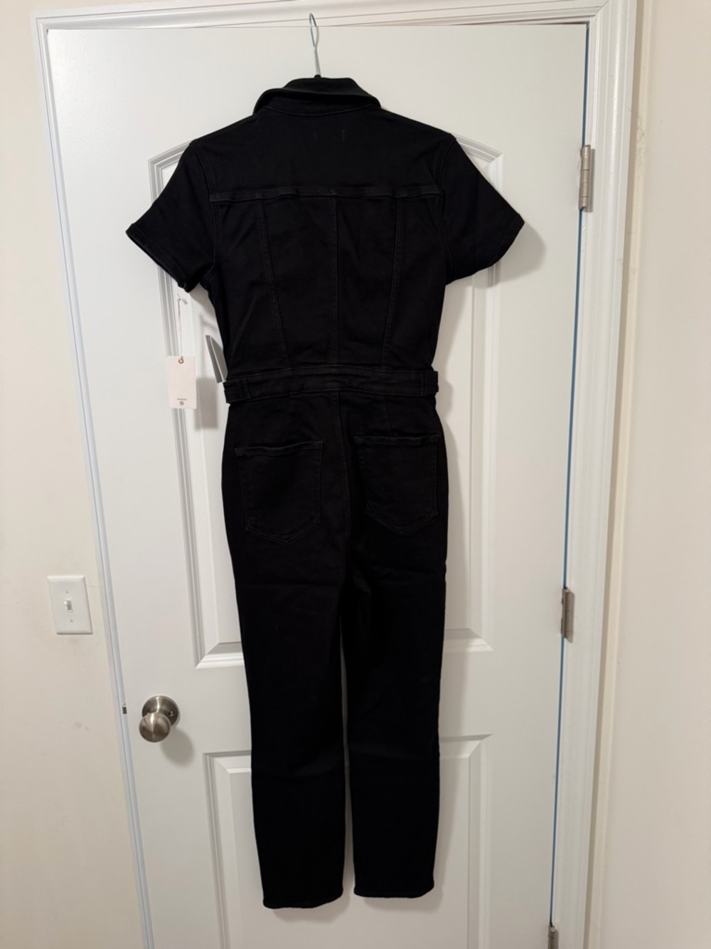 Good American Black Denim Jumpsuit - Picture 2 of 6